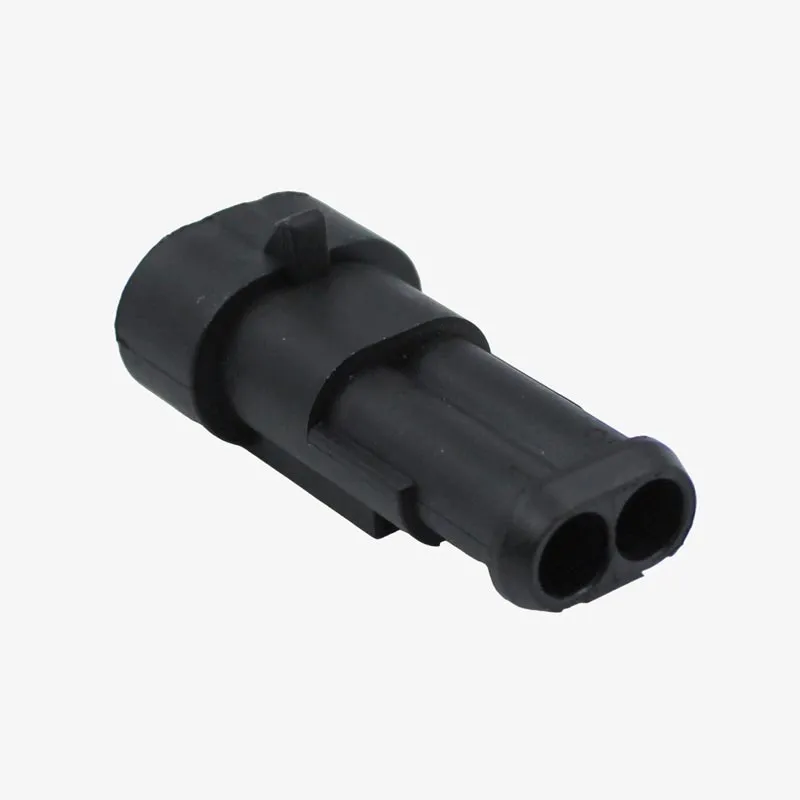 1.5mm Series 2Pin AMP Super Seal Waterproof Male Wire to Wire Automotive Connector