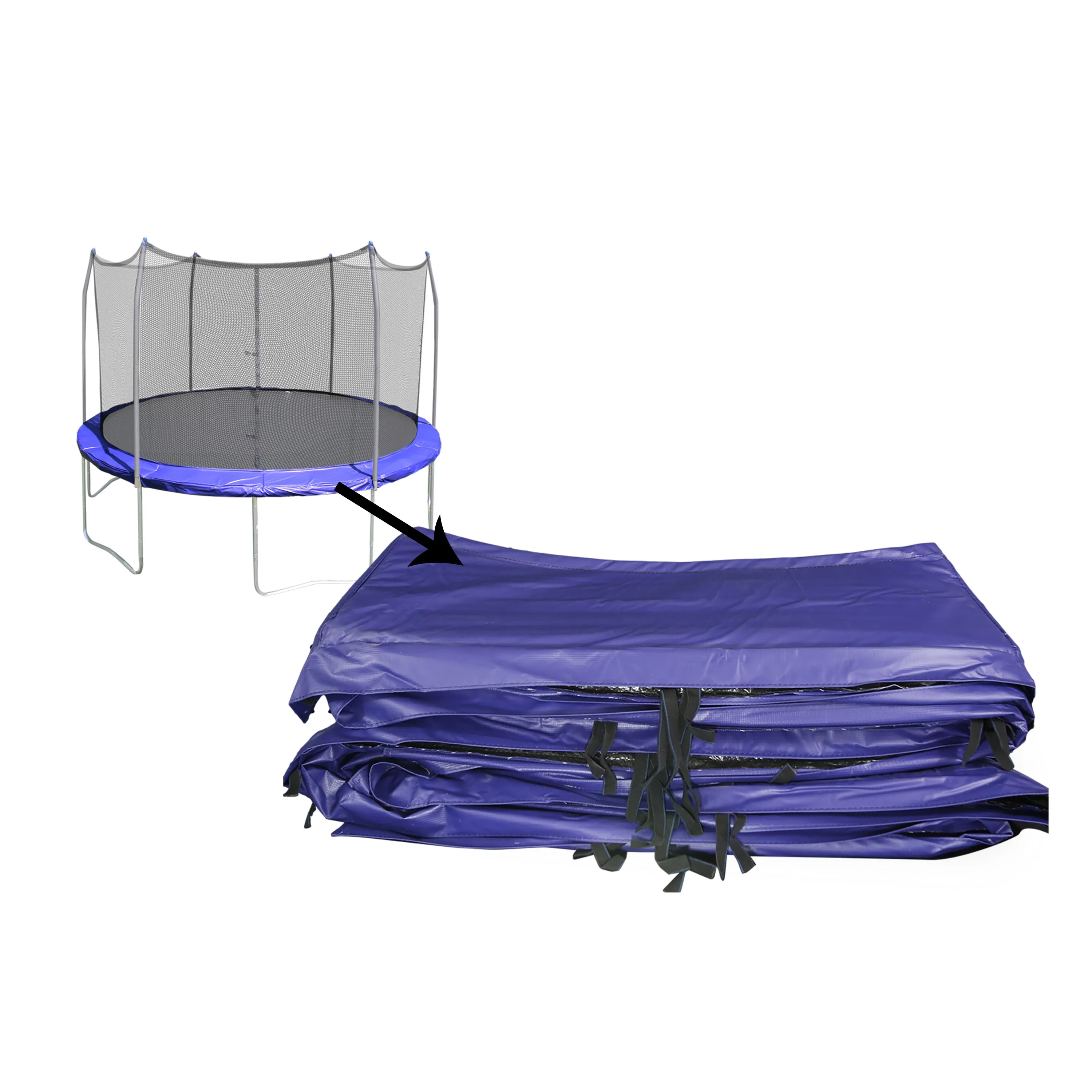 16' Round Spring Pad - Blue