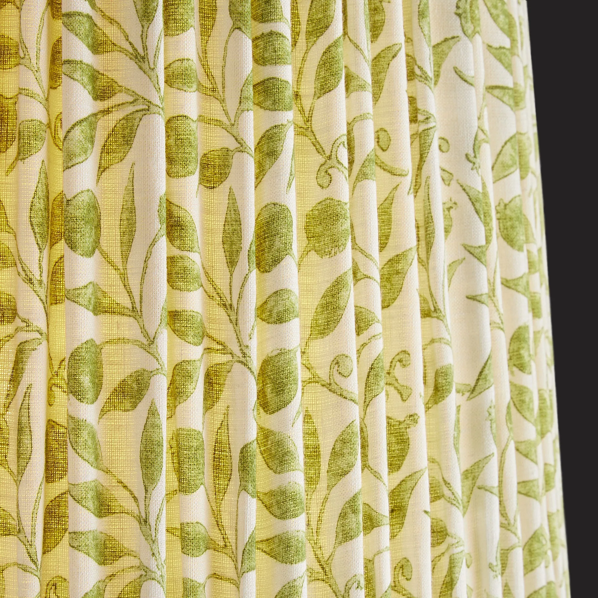 25cm empire shade in thyme Rosehip linen by Morris & Co.