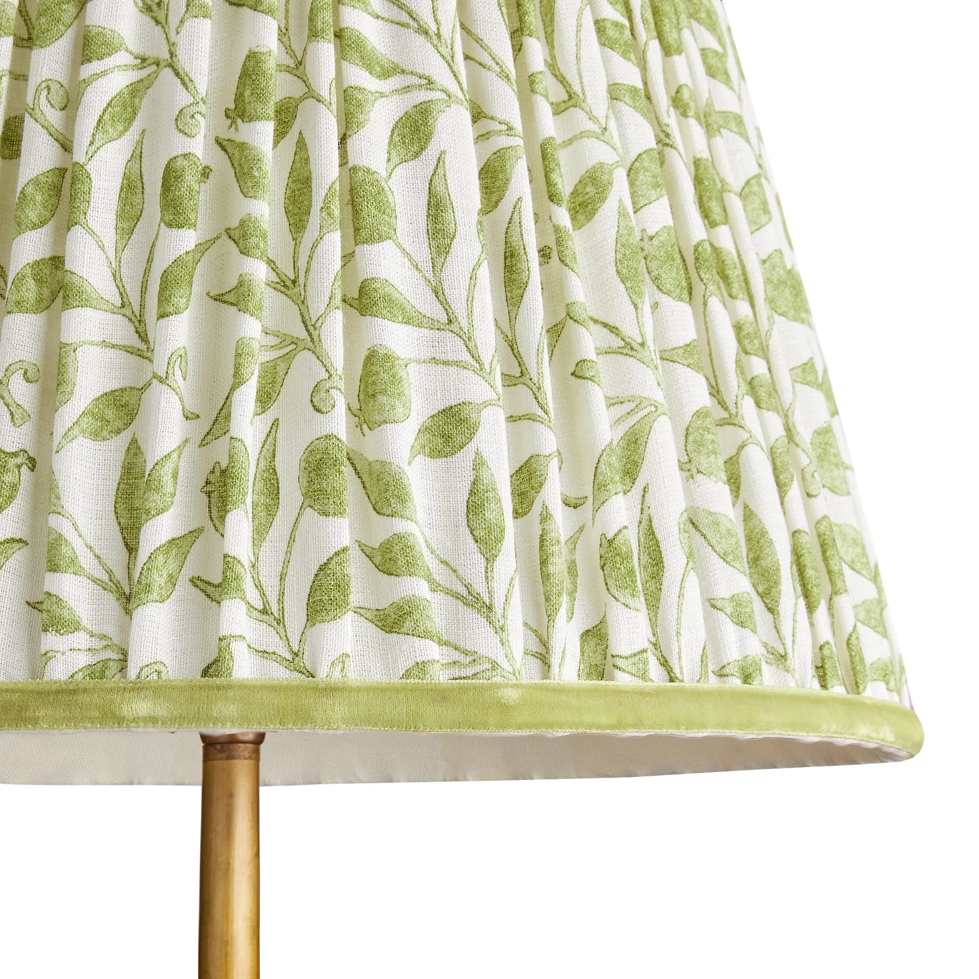 25cm empire shade in thyme Rosehip linen by Morris & Co.
