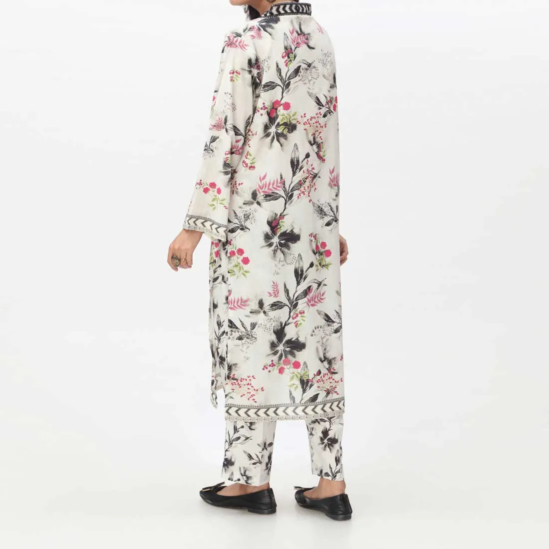 2PC- Digital Printed Cambric Suit PS4135