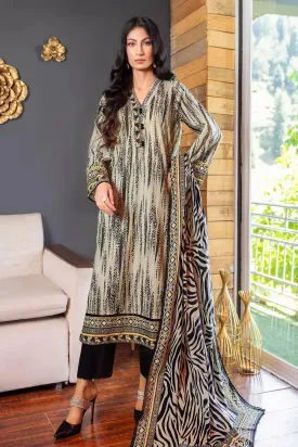 2PC Unstitched Printed Lawn Shirt and Dupatta KSD-2828