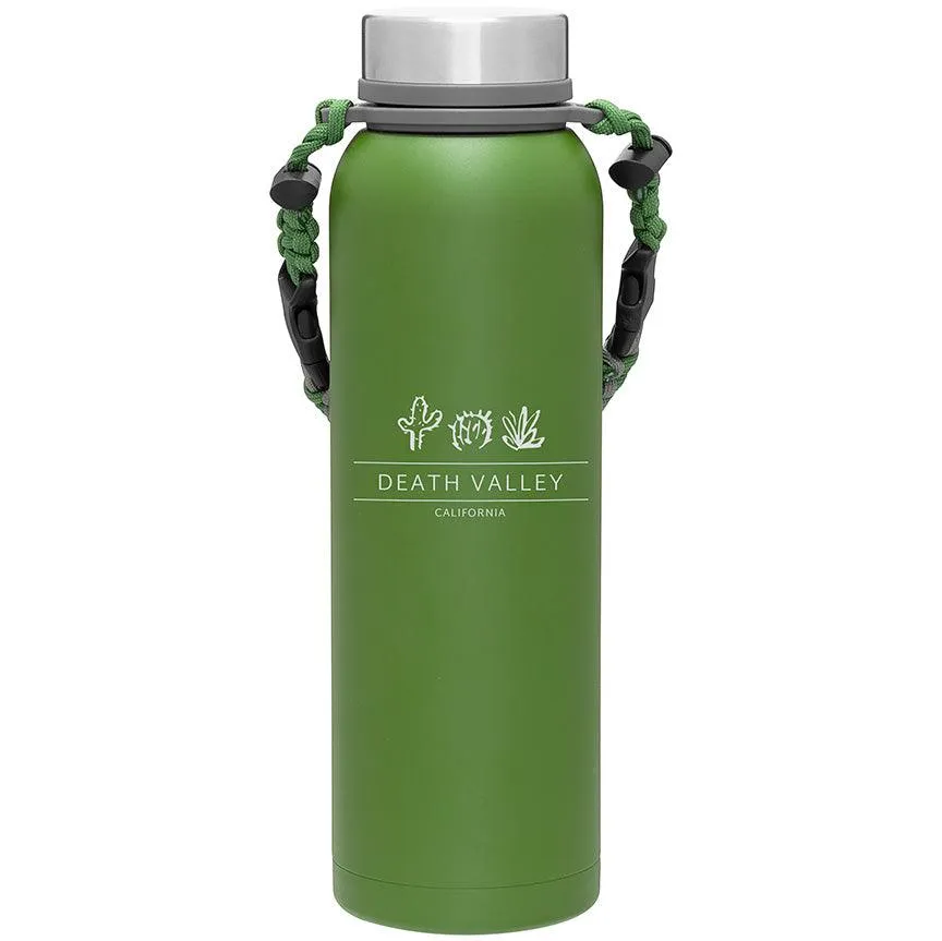 32 Oz. Stainless Insulated Backwoods Paracord Water Bottle Printed with a Customizable WEST VINES COLLECTION Design