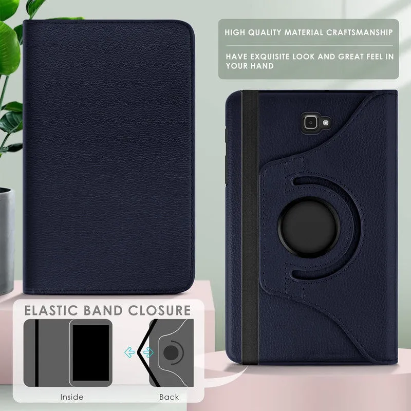 360 Degree Rotating PU Leather Tablet Flip Cover For Samsung Galaxy Tab A SM-T580 / T585 10.1"