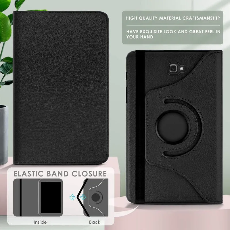 360 Degree Rotating PU Leather Tablet Flip Cover For Samsung Galaxy Tab A SM-T580 / T585 10.1"