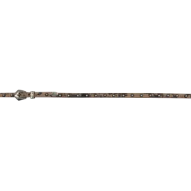 3D Belt Floral Embossed Concho Accent Leather Hatband DH151