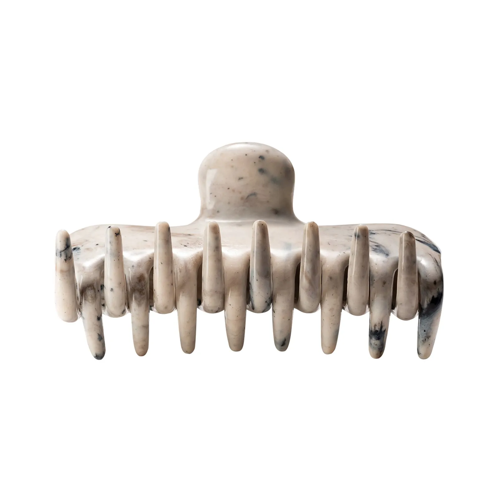 4" Claw Clip - Grey Marble