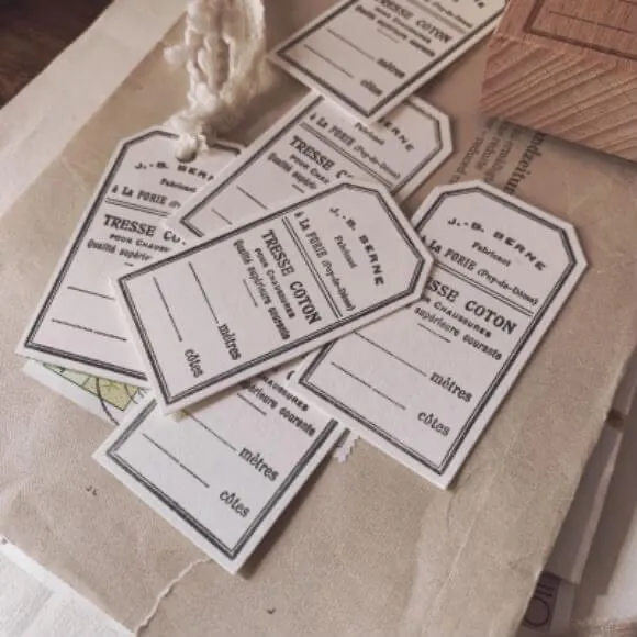 A Vintage Tag Rubber Stamp