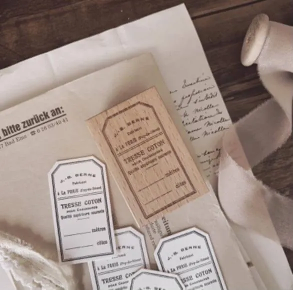 A Vintage Tag Rubber Stamp