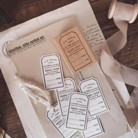 A Vintage Tag Rubber Stamp