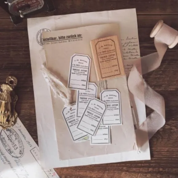 A Vintage Tag Rubber Stamp