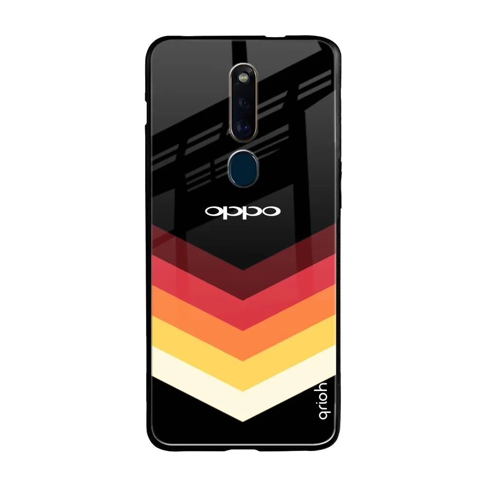 Abstract Arrow Pattern Glass Case For Oppo F11 Pro