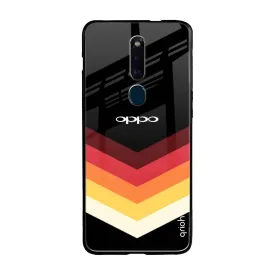 Abstract Arrow Pattern Glass Case For Oppo F11 Pro