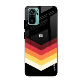 Abstract Arrow Pattern Glass Case For Redmi Note 10S