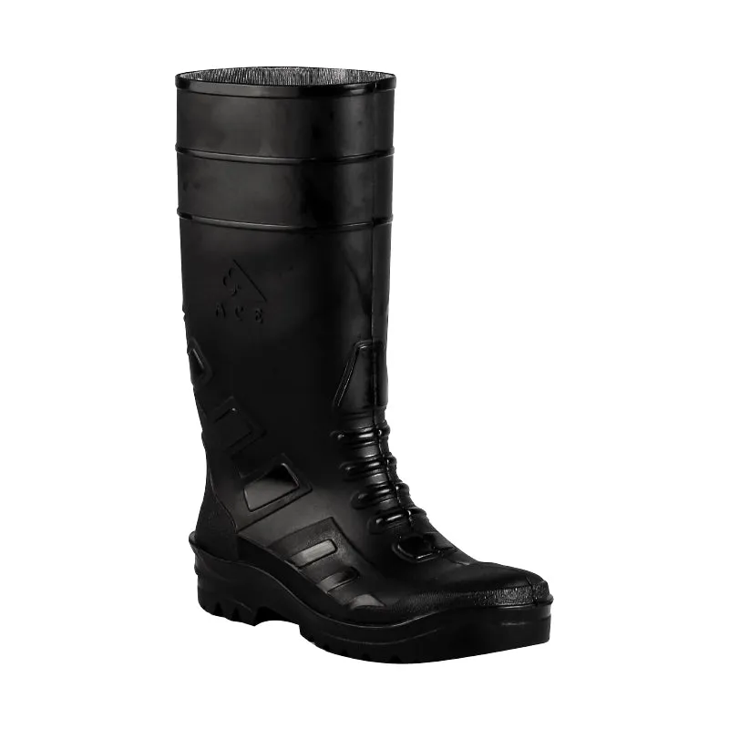 Ace Tsavo Gumboots (No Steel Toe) - Black