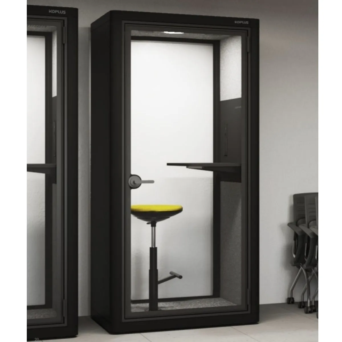 Acoustic Phone Booth Single Pod With Stool (MILLI-STAND)