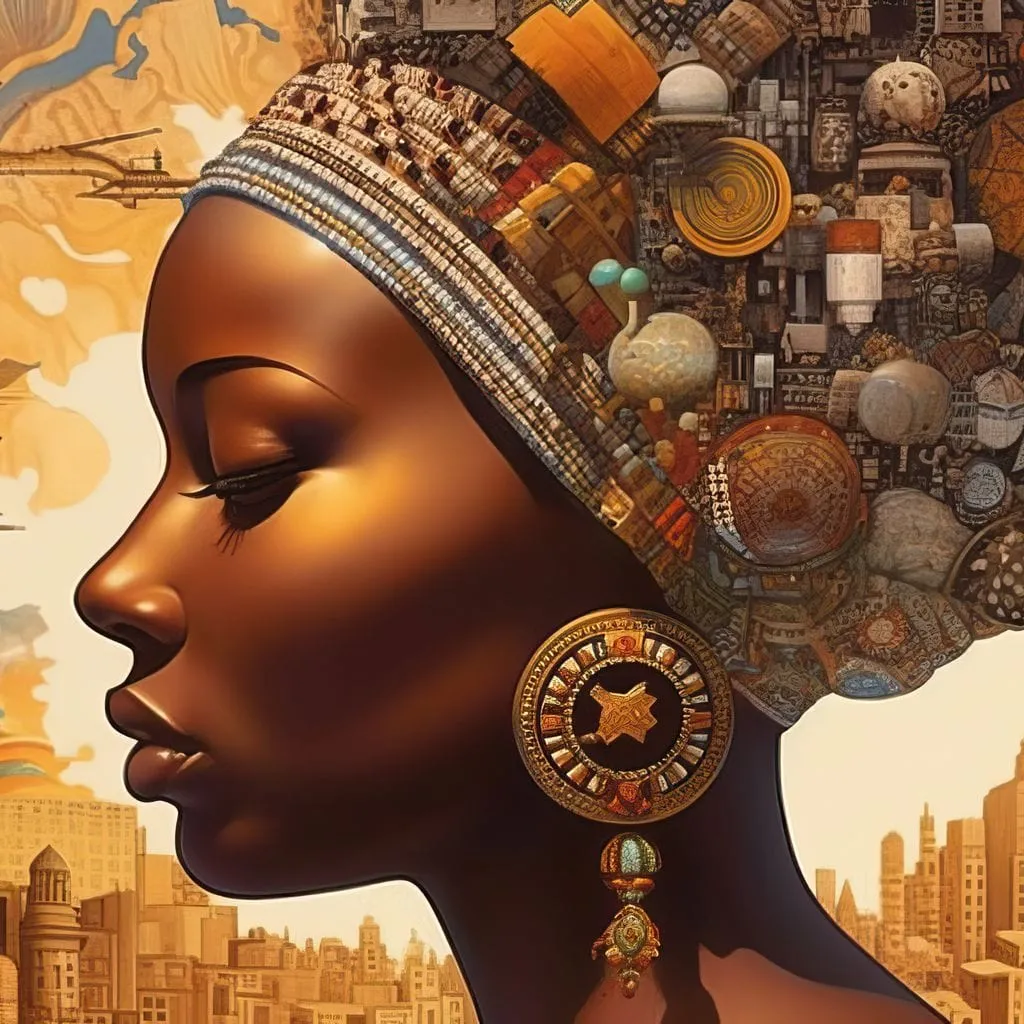 African Portrait Izula - Sakeem Gibbs
