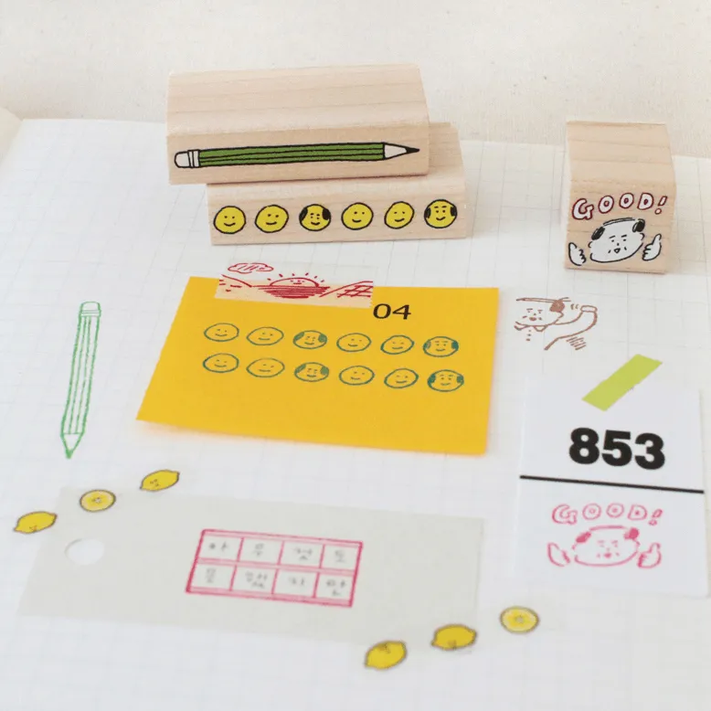 Ajassi Rubber Stamp - Long Series