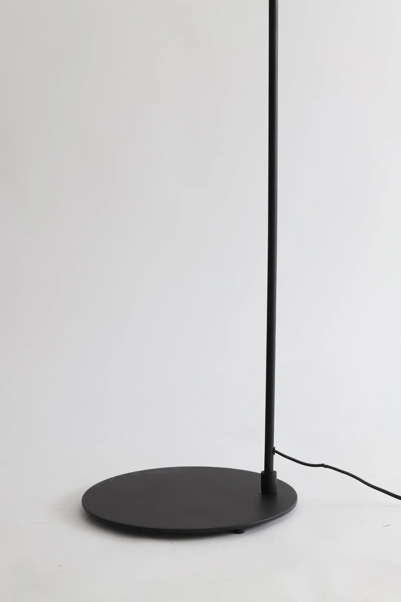 Aleso Floor Lamp - Matt Black & Antique Bronze Finish