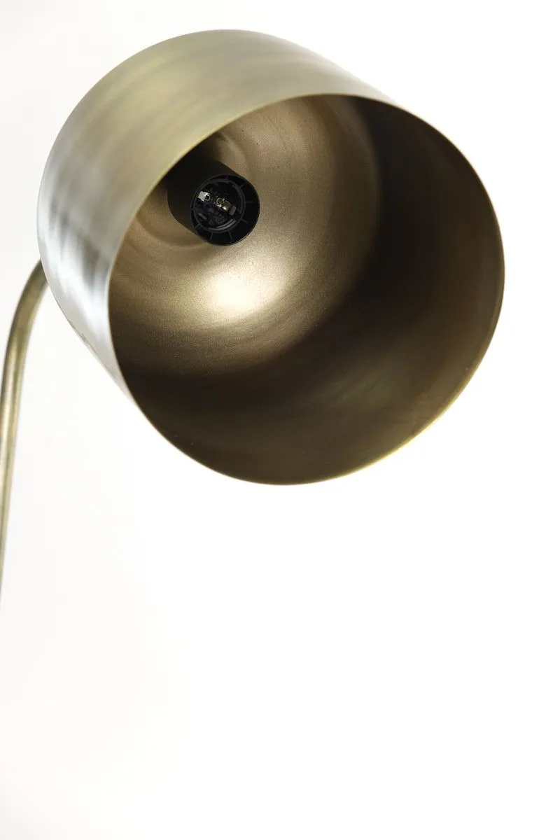 Aleso Floor Lamp - Matt Black & Antique Bronze Finish