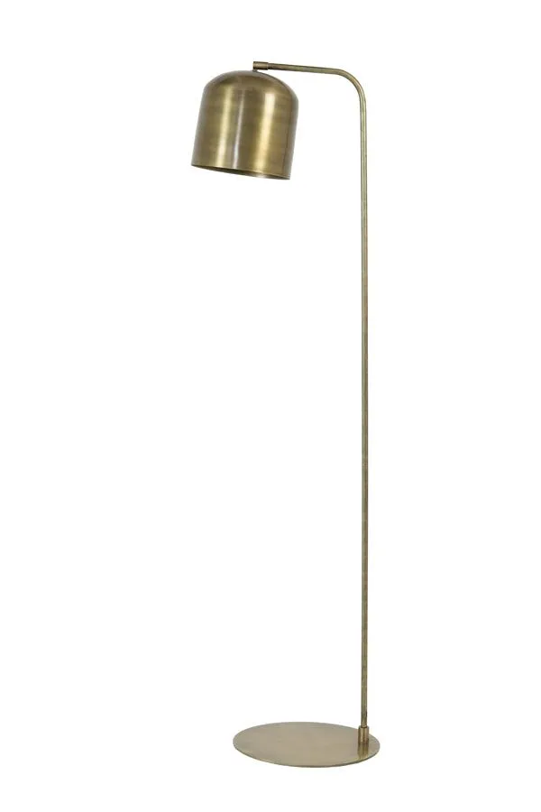 Aleso Floor Lamp - Matt Black & Antique Bronze Finish
