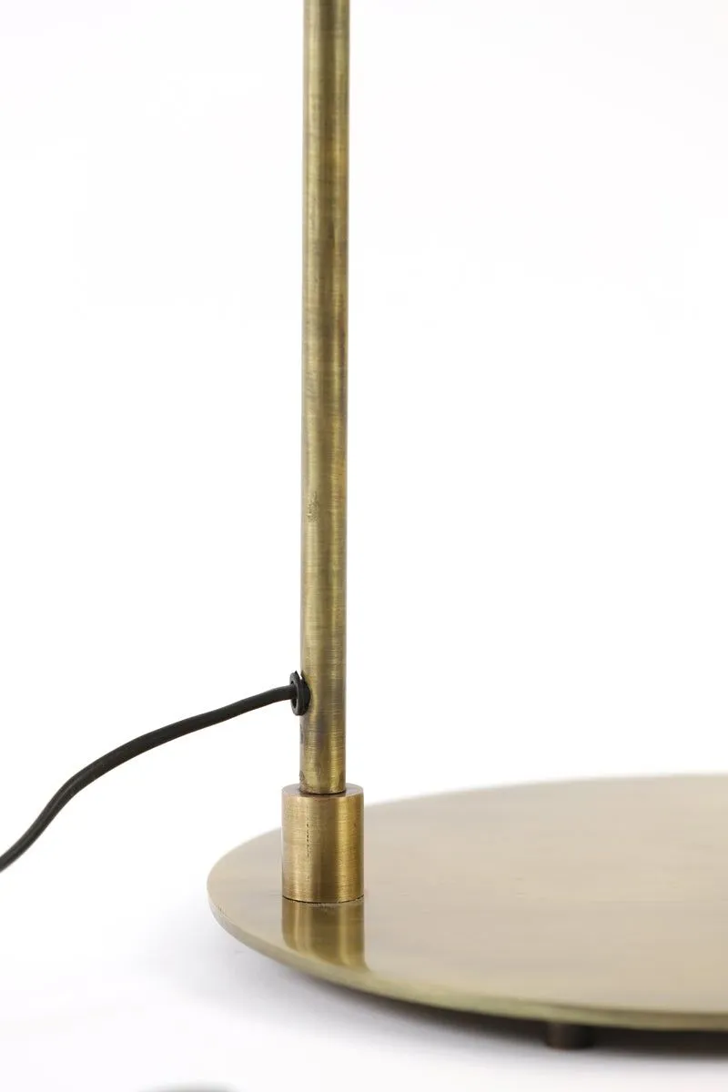 Aleso Floor Lamp - Matt Black & Antique Bronze Finish