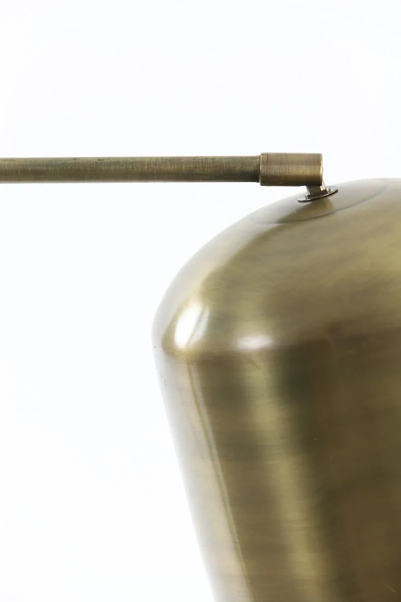 Aleso Floor Lamp - Matt Black & Antique Bronze Finish