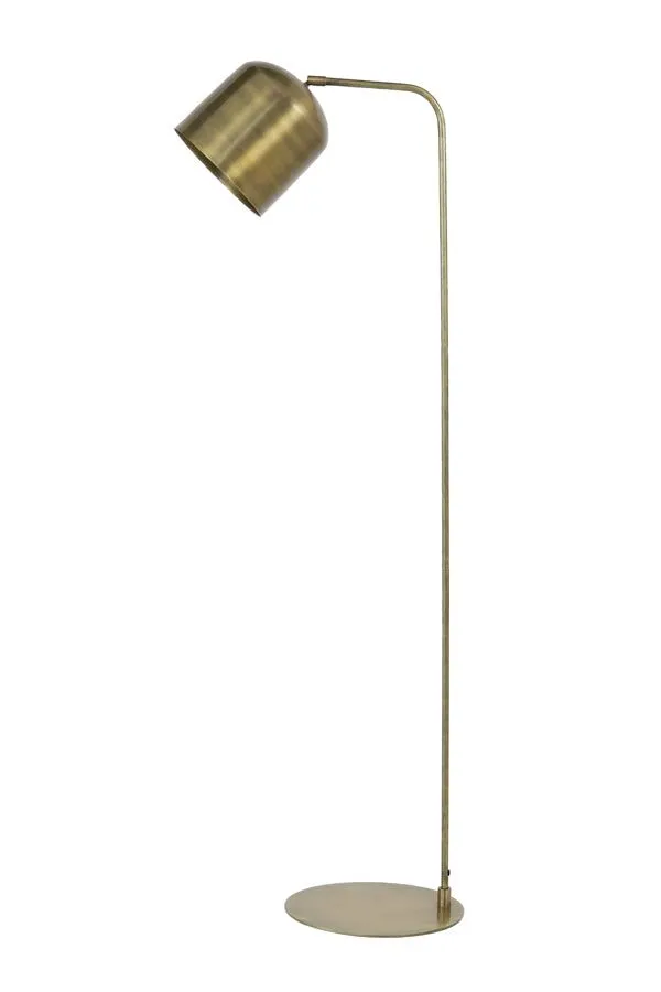 Aleso Floor Lamp - Matt Black & Antique Bronze Finish