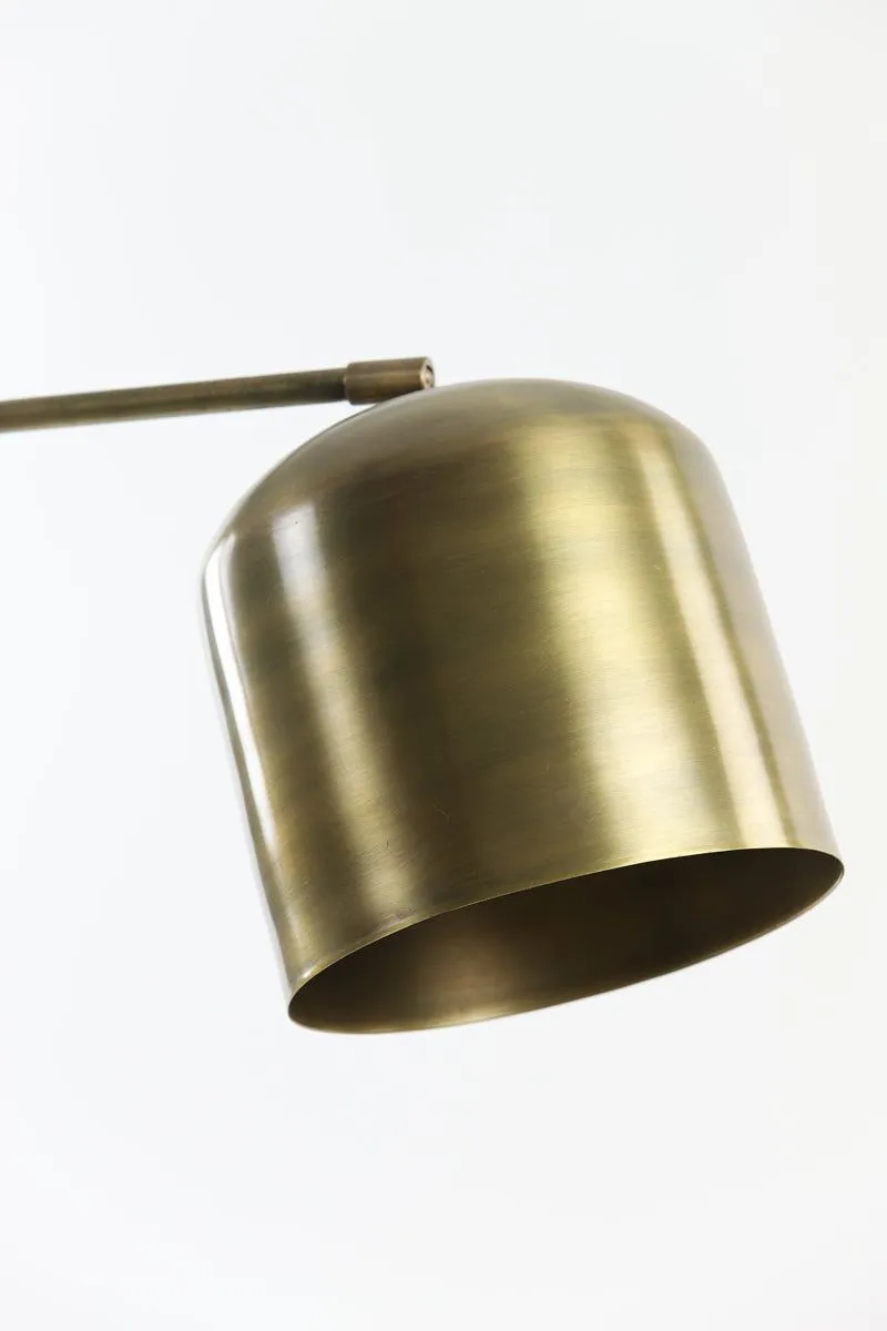 Aleso Floor Lamp - Matt Black & Antique Bronze Finish