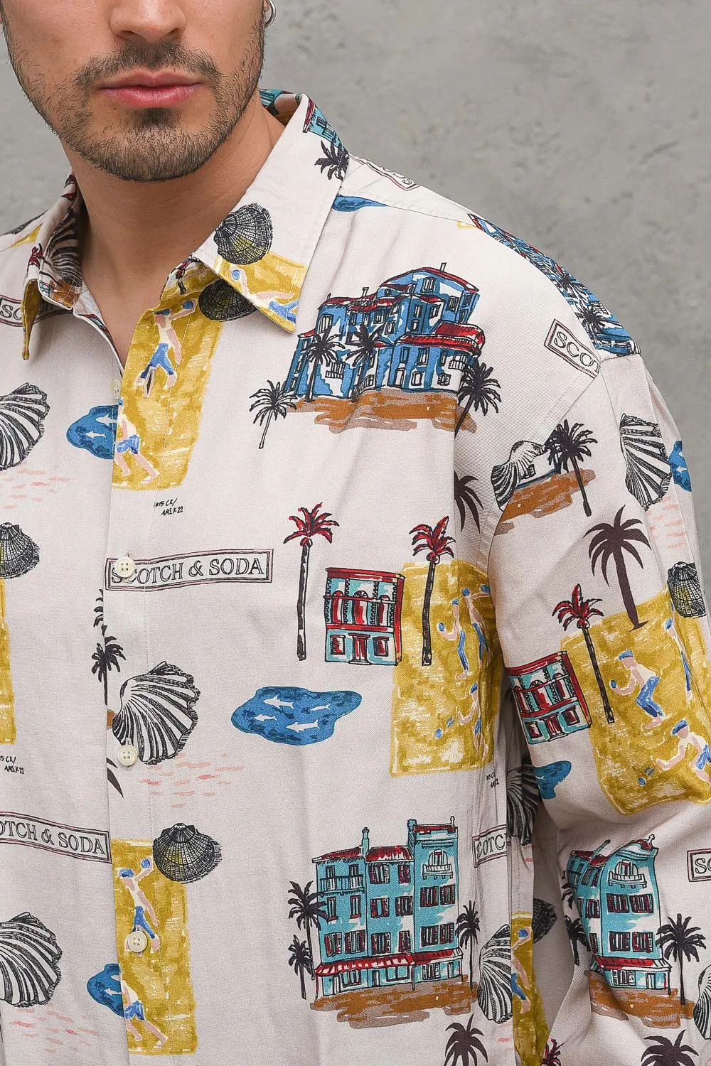 All Over Printed Twill Shirt