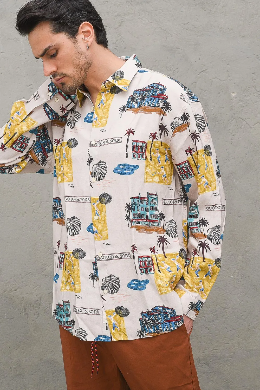 All Over Printed Twill Shirt