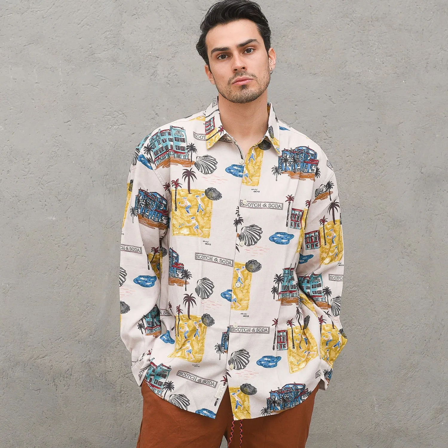 All Over Printed Twill Shirt