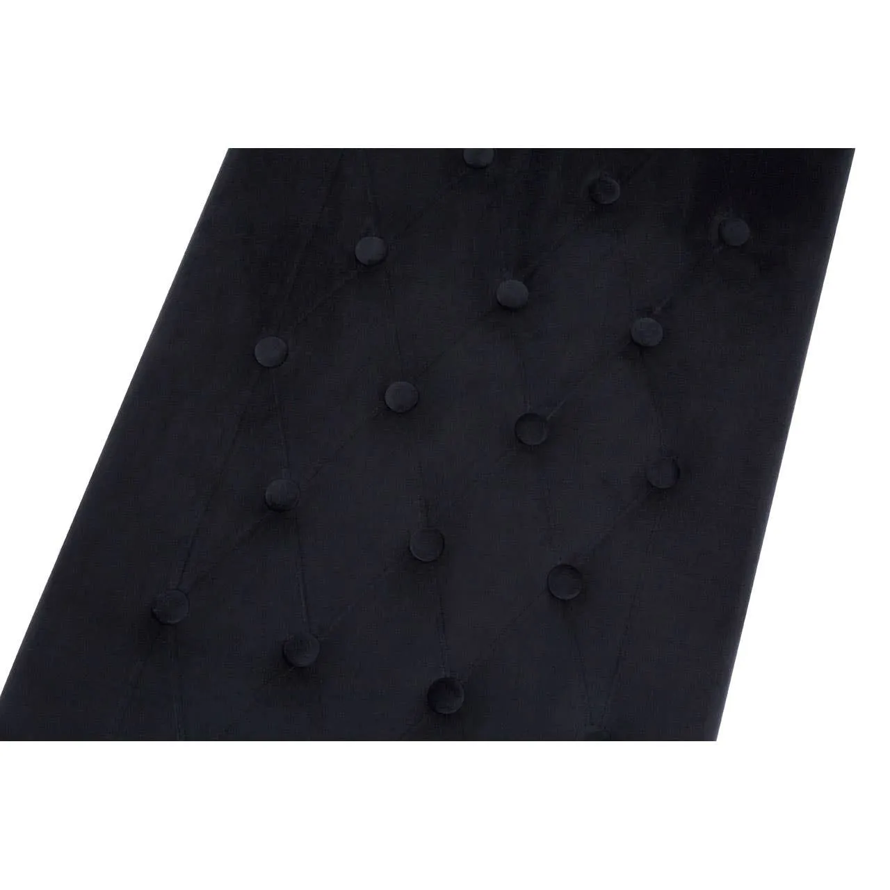Allure Black Tufted Bench