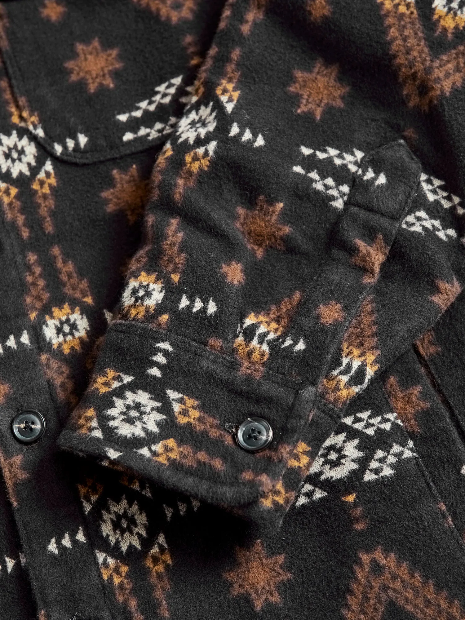 Alta Work Shirt in Black Southwestern