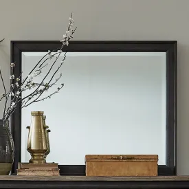 Americana Farmhouse 615-BR51-B Landscape Mirror - Black