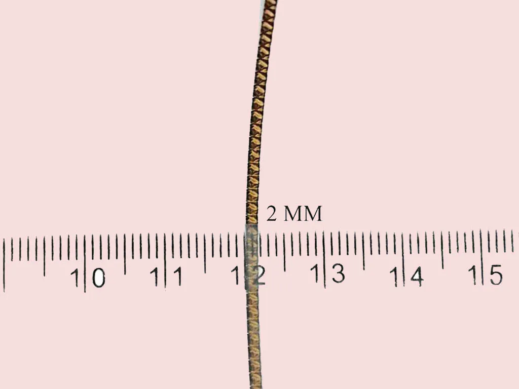 Antique Golden Diamond Pattern Embossed Mukaish / Metal Strips