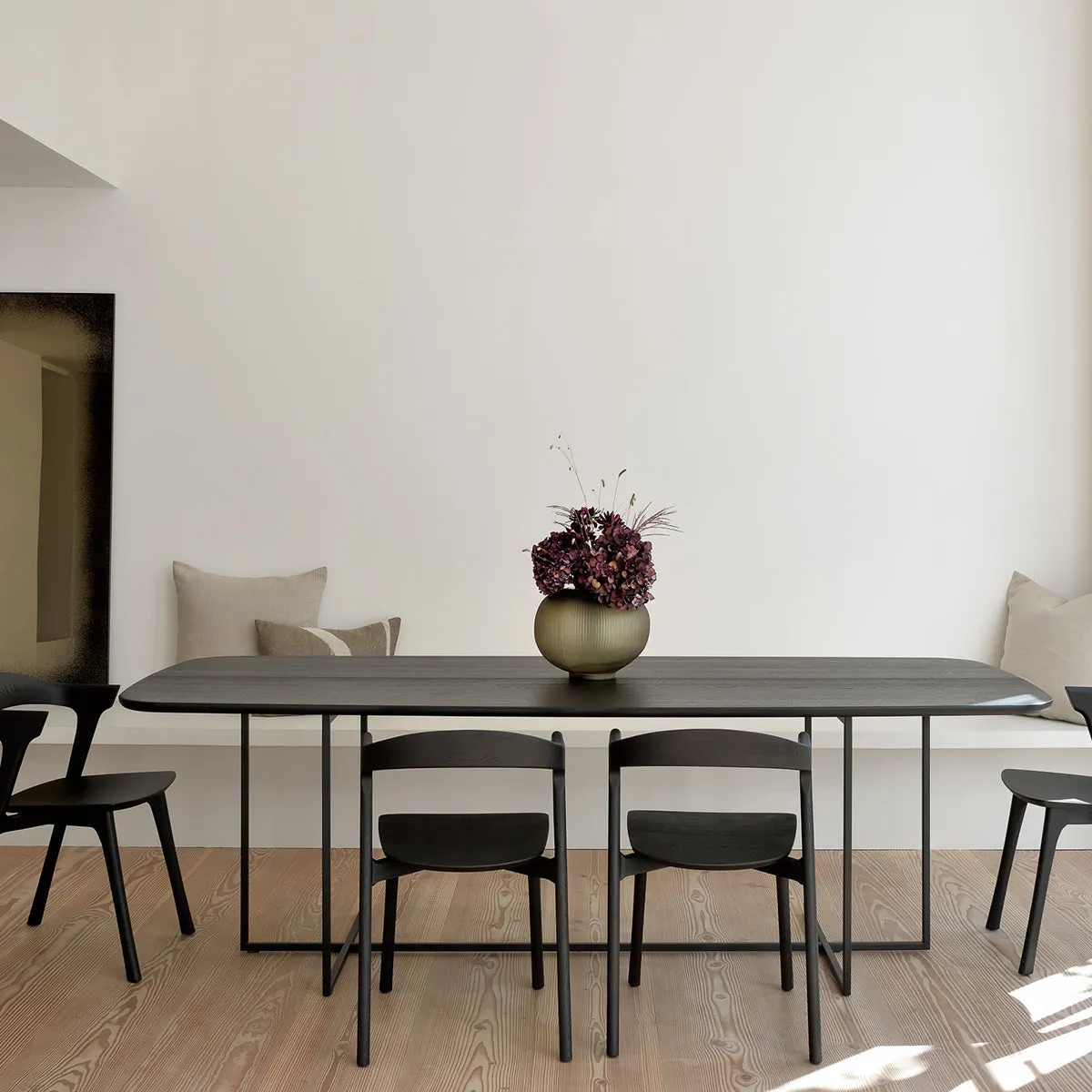 Arc Dining Table (Oak Black)