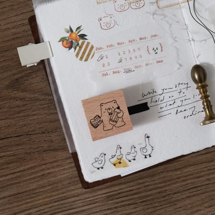 Beary Ordinary Days II Rubber Stamp