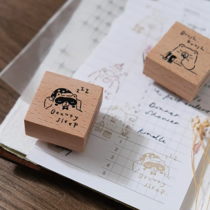 Beary Ordinary Days II Rubber Stamp