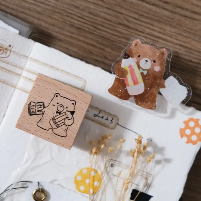 Beary Ordinary Days II Rubber Stamp