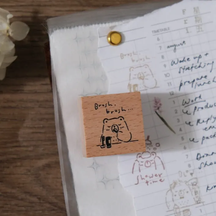 Beary Ordinary Days II Rubber Stamp