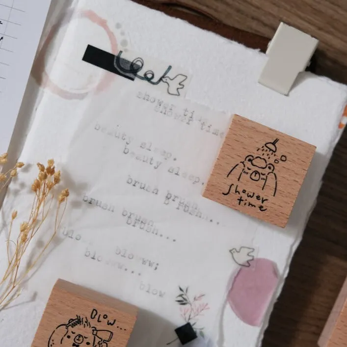 Beary Ordinary Days II Rubber Stamp