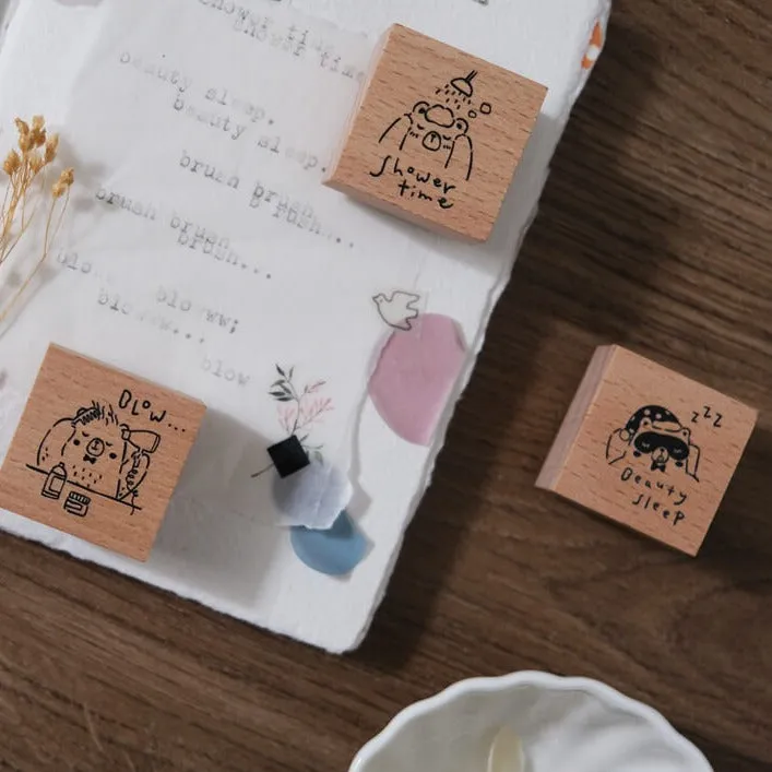 Beary Ordinary Days II Rubber Stamp