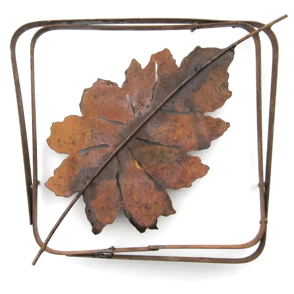 Beech Leaf Steel Frame XL LFRX-08, Small LFR-08 Wall Art by Metallic Evolution