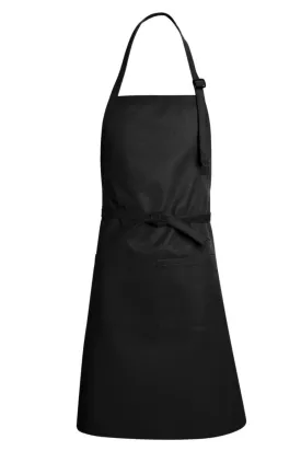 Black Premium Adjustable Apron (1 Split Pocket)