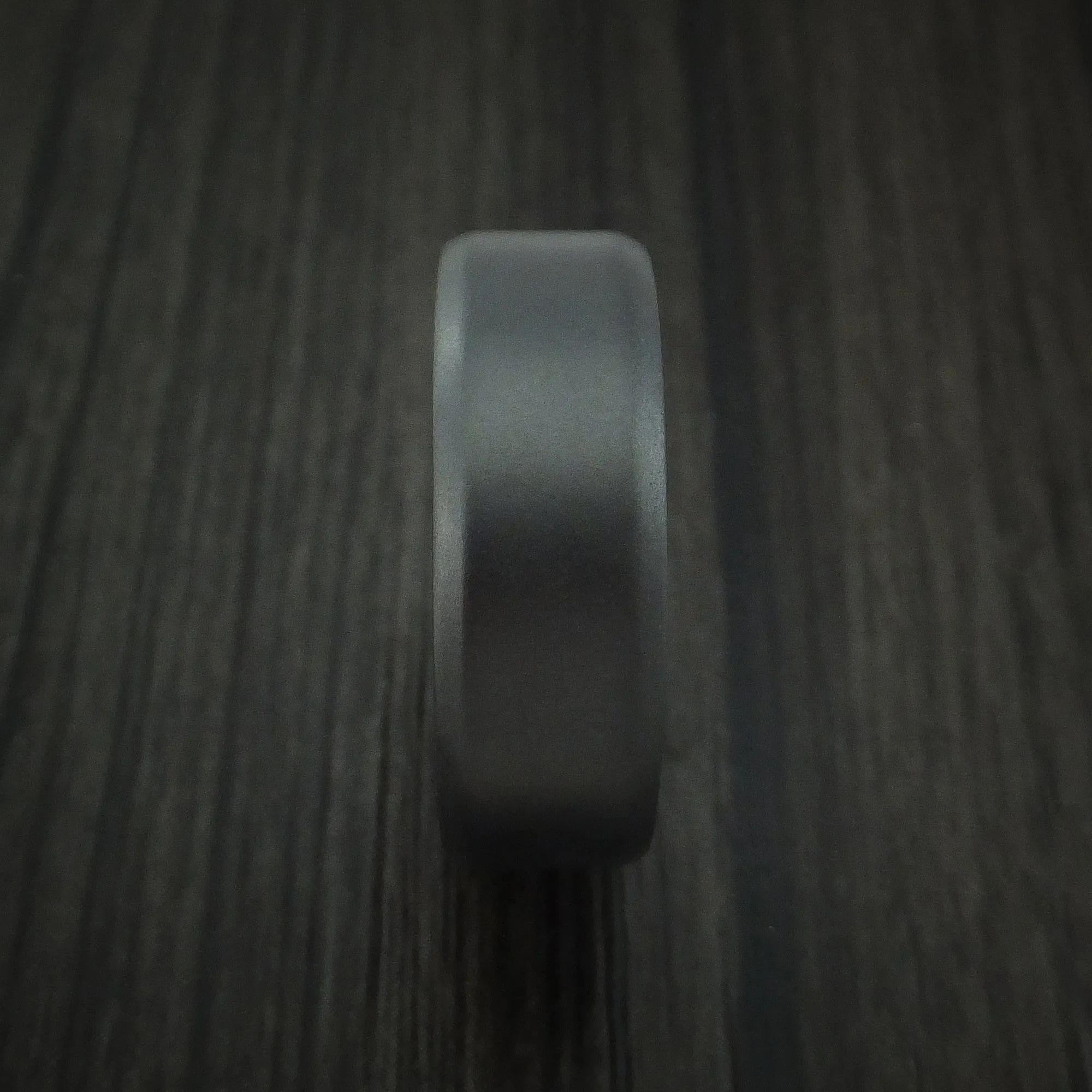 Black Titanium and Indigo Wood Hard Wood Sleeve Men's Ring Custom Made