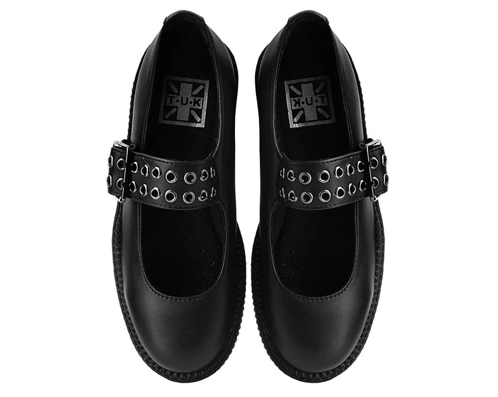 Black TUKskin™ Mary Jane Viva Mondo Creeper