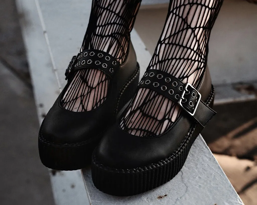 Black TUKskin™ Mary Jane Viva Mondo Creeper