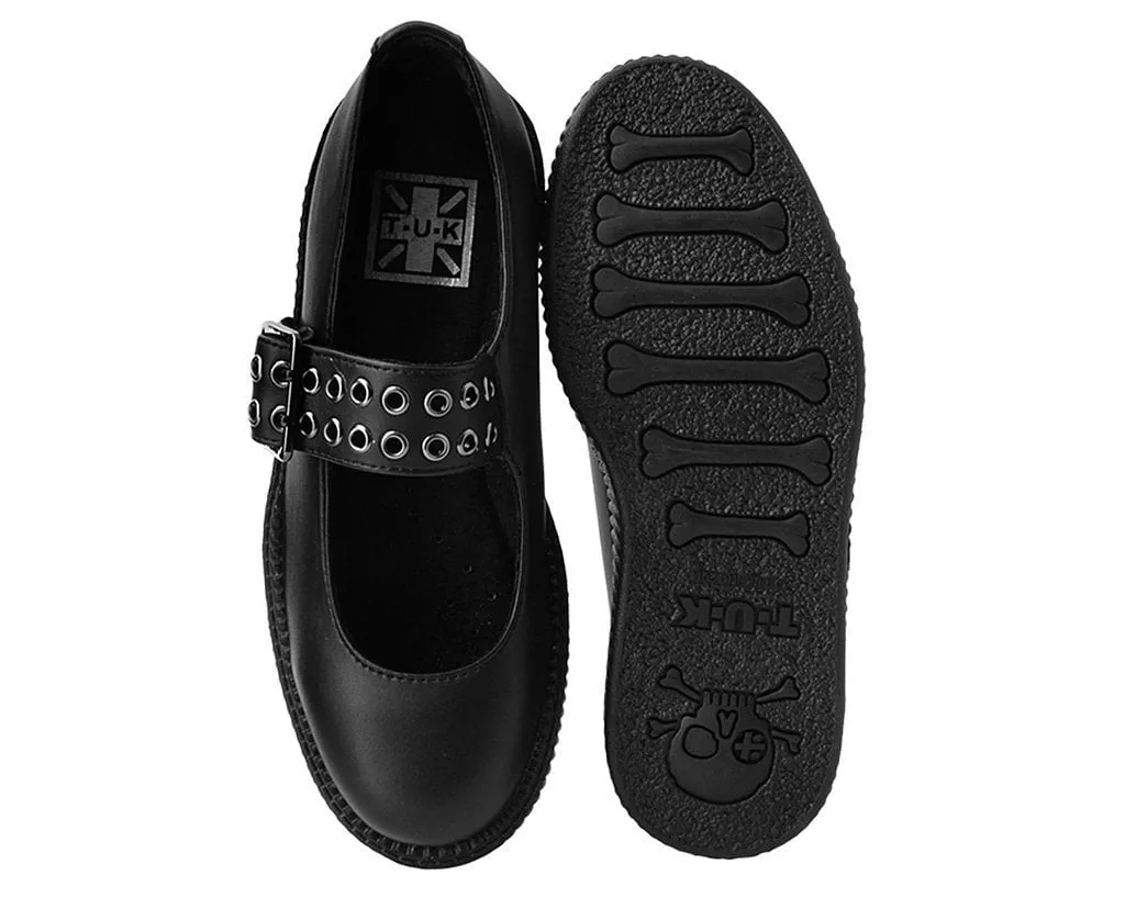 Black TUKskin™ Mary Jane Viva Mondo Creeper
