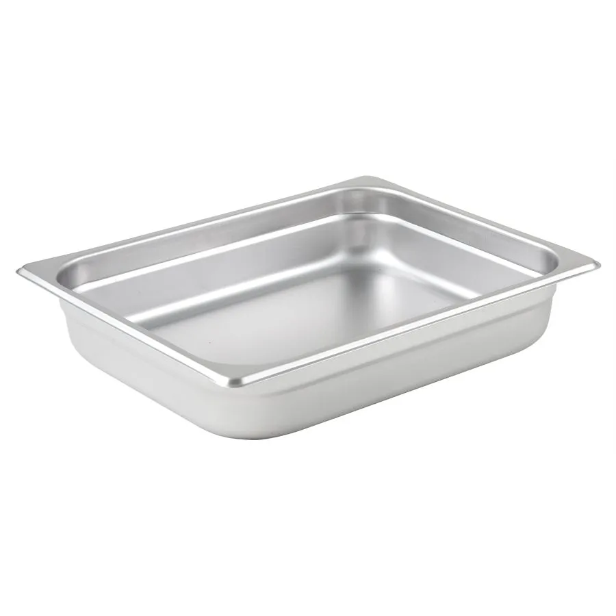 Browne 1/2 Size Steam Pan 2.5" Deep, Stainless Steel